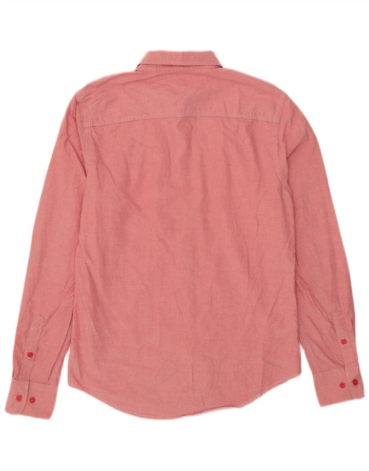 Cămașă pentru bărbați Calvin Klein Jeans Bumbac roz mic