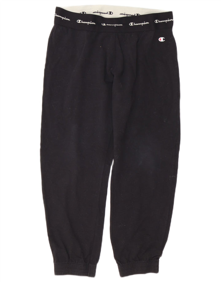 Pantaloni de trening grafic pentru femei CHAMPION Pantaloni de jogging UK 14 Medium Black