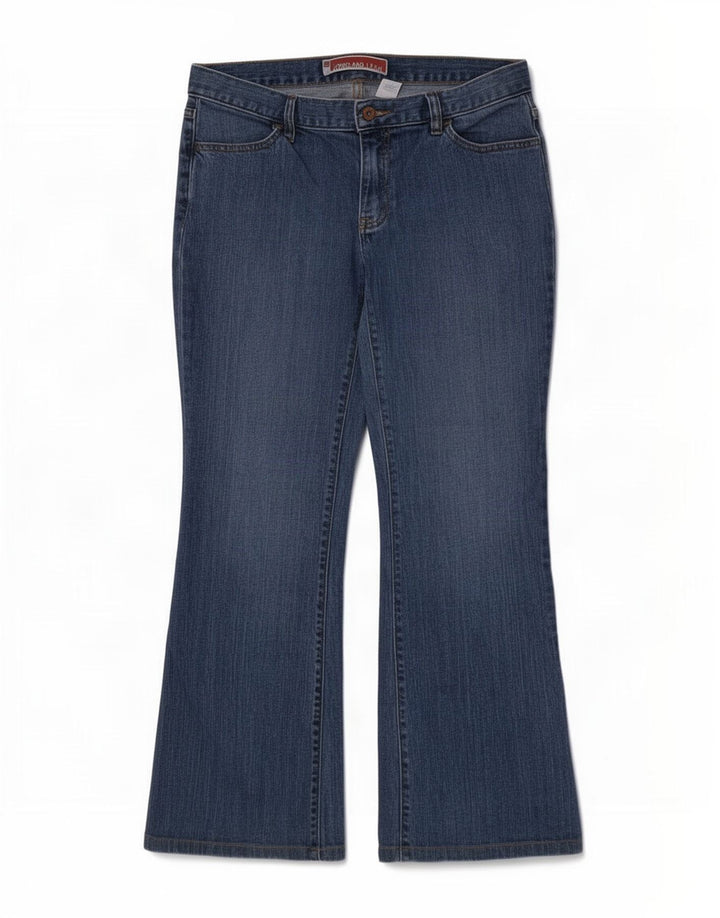 Blugi Gap pentru damă, lungi și slabi, cu decolorat, US 8 Medium W30 L29 Bumbac albastru