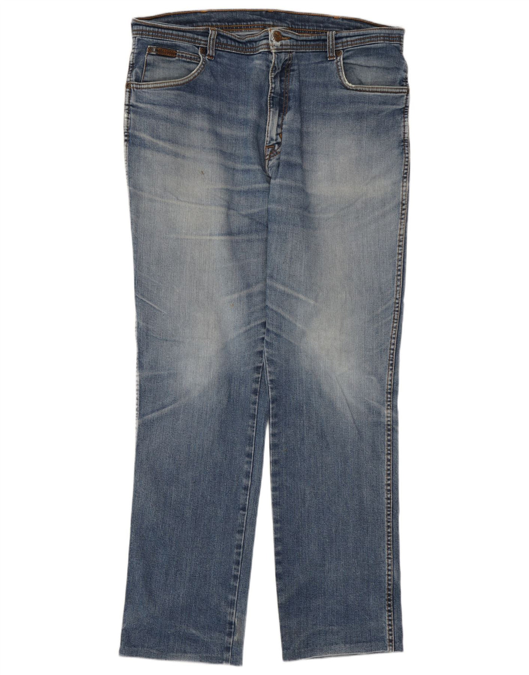 Blugi drepti pentru bărbați Wrangler W38 L31 Bumbac albastru