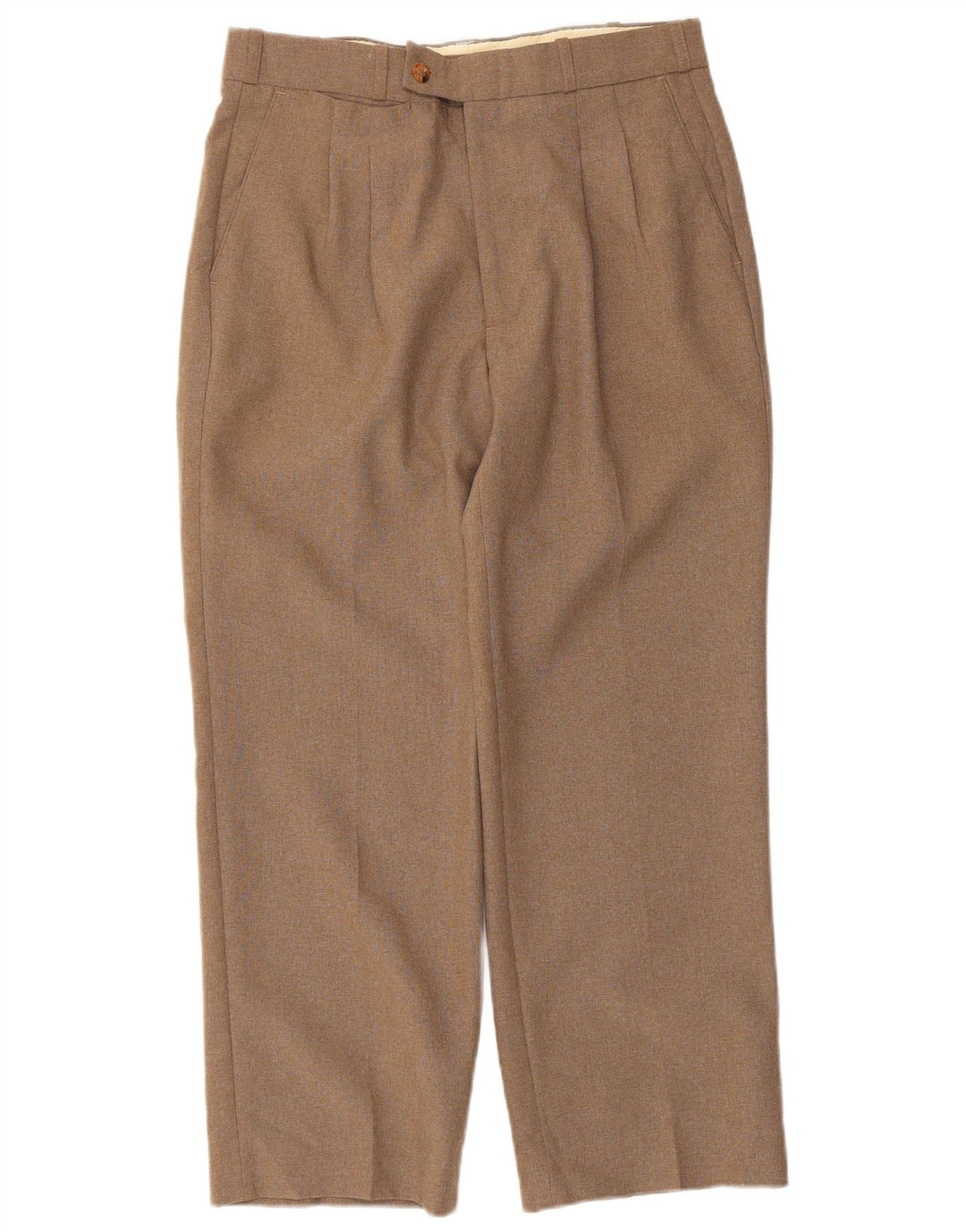 Pantaloni de costum Farah pentru femei, drepti, L32 L26, poliester bej