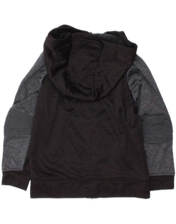 Pulover Russell Athletic pentru băieți, cu fermoar, 4-5 ani, XS, negru, bloc de culoare