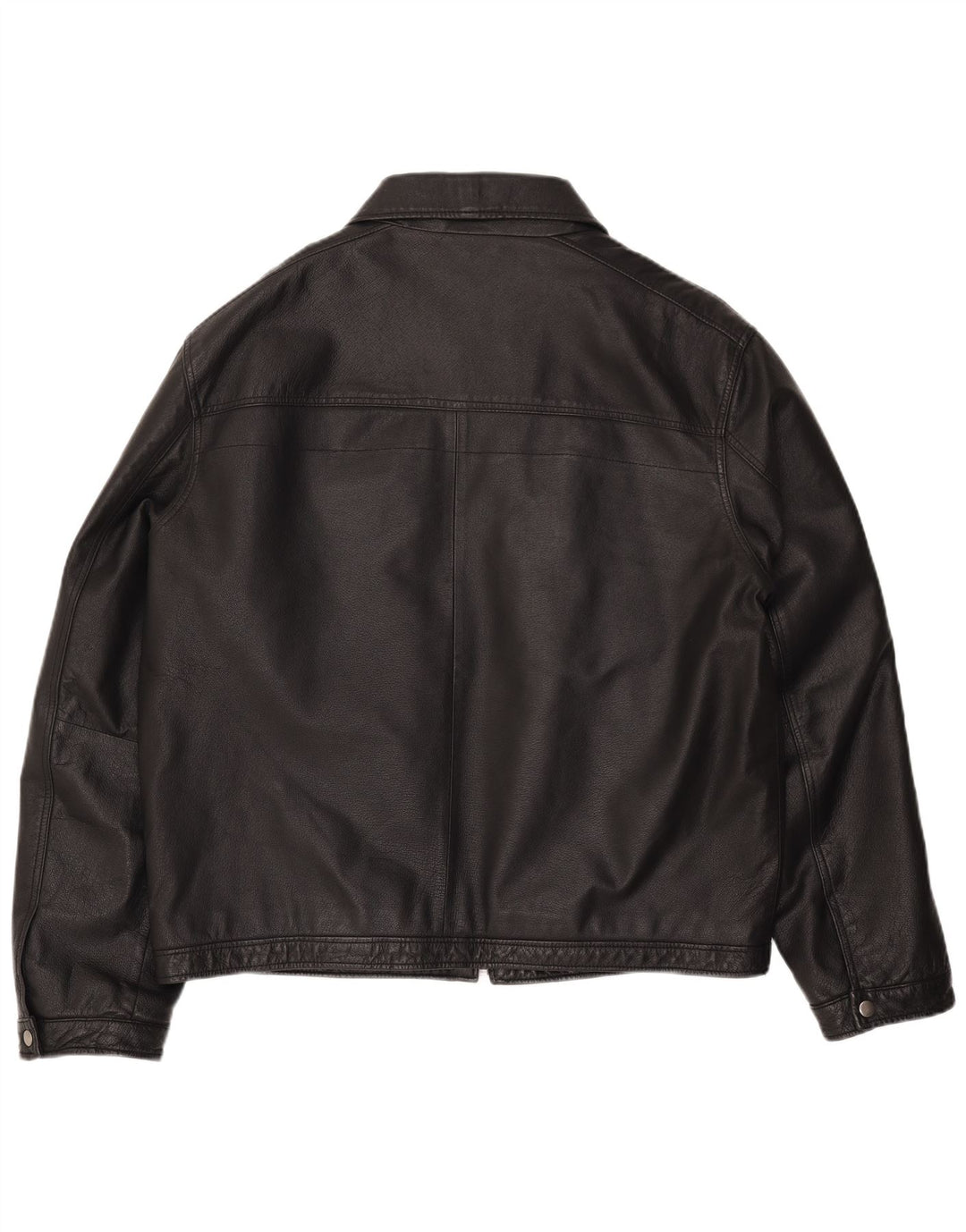 ANGELO LITRICO Jachetă din piele pentru bărbați UK 42 XL Piele neagră