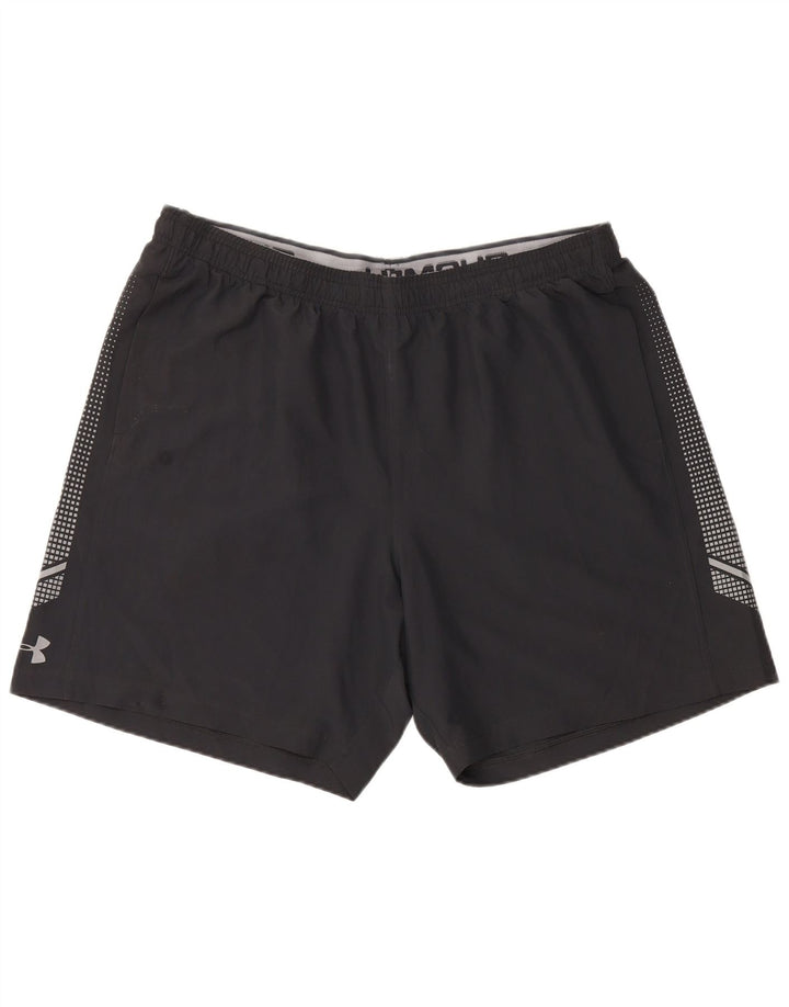 Pantaloni scurți sport Under Armour pentru bărbați Heat Gear 2XL, poliester negru