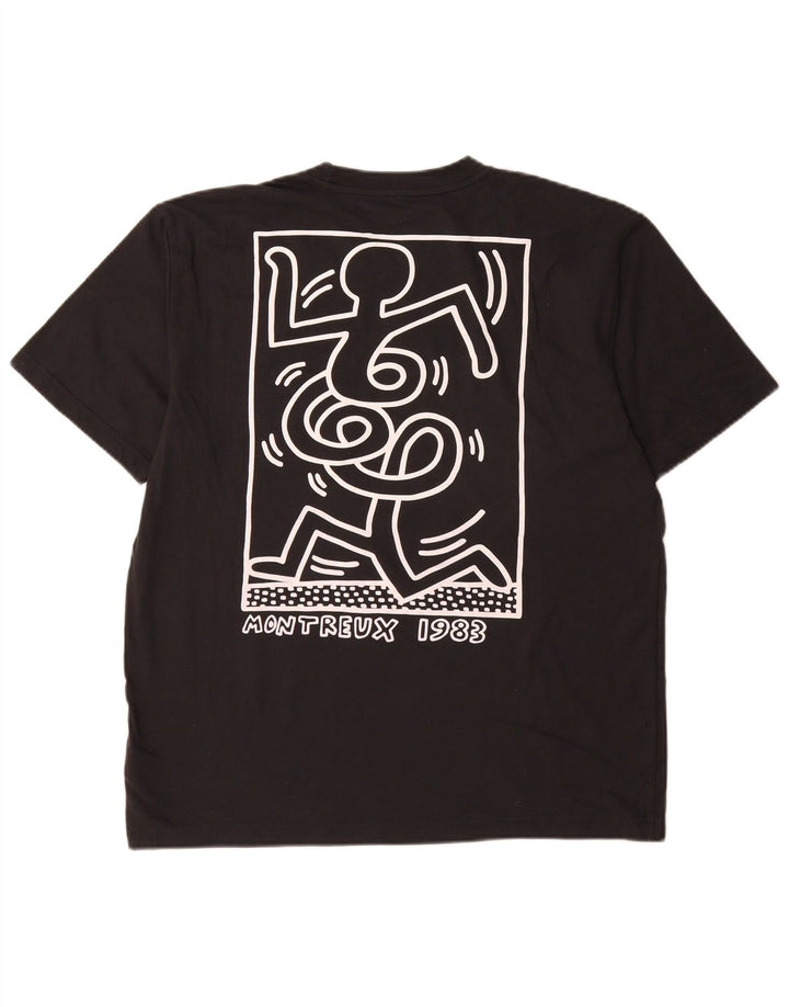 Tricou grafic Gap pentru bărbați Top mediu negru bumbac