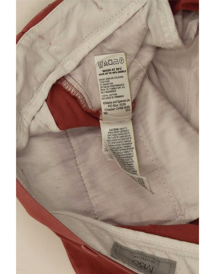 Pantaloni scurți chino pentru bărbați Marks & Spencer W38 XL, bumbac roșu
