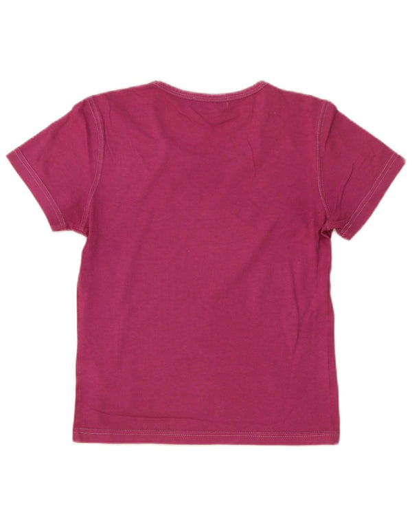 Tricou cu grafic Crop Calvin Klein pentru femei Top US 4 Small Pink Bumbac