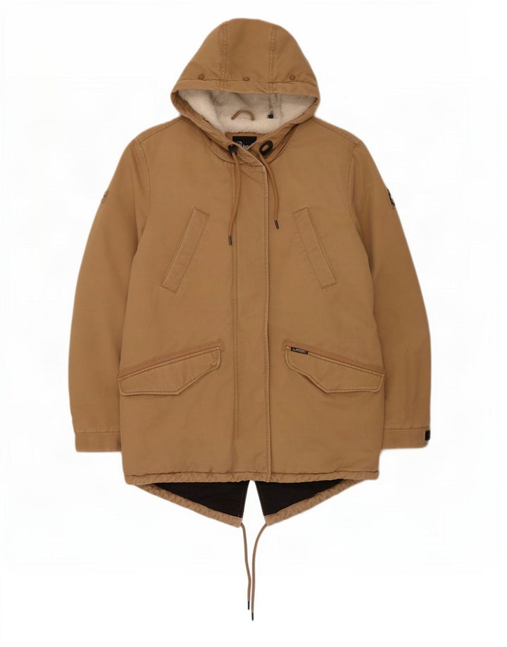 Jachetă parka supradimensionată cu glugă pentru femei Superdry, UK 10, bej mic