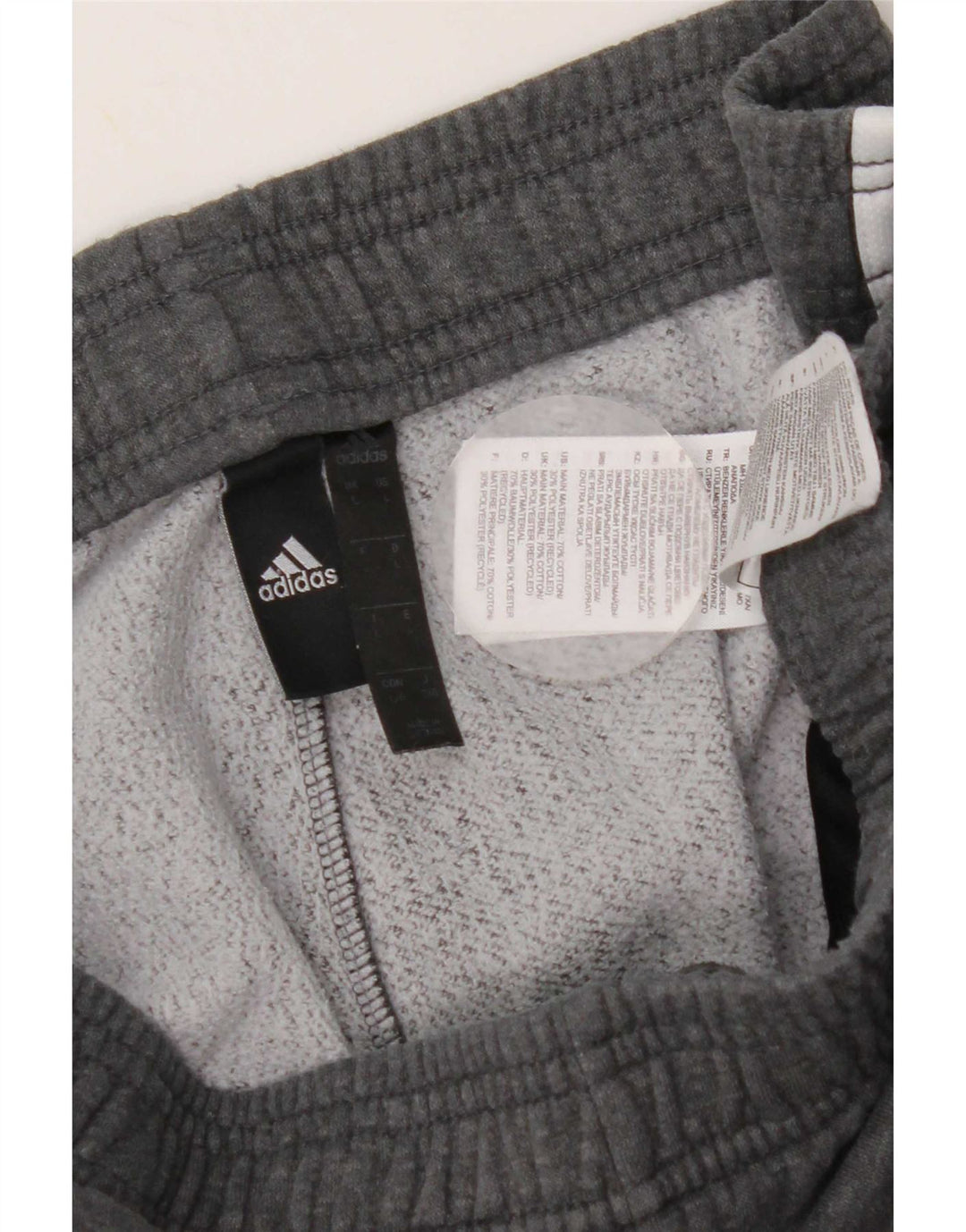 Pantaloni de trening Adidas pentru bărbați Joggeri mari, gri bumbac