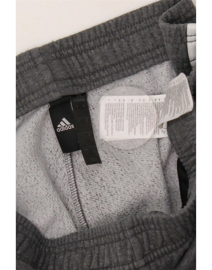 Pantaloni de trening Adidas pentru bărbați Joggeri mari, gri bumbac