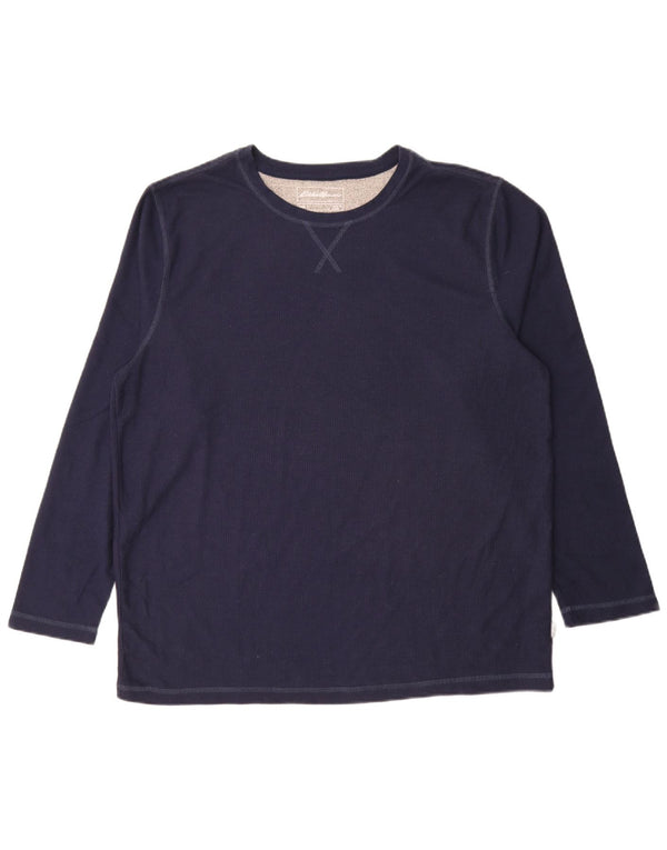 Eddie Bauer Top pentru bărbați cu mânecă lungă XL bleumarin poliester