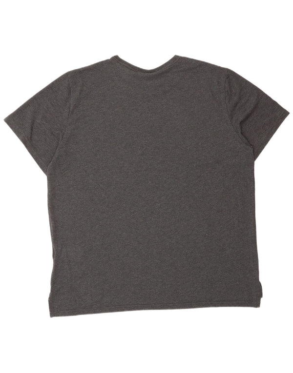 Tricou grafic pentru bărbați NIKE Dri Fit Top 2XL bumbac cu dungi gri