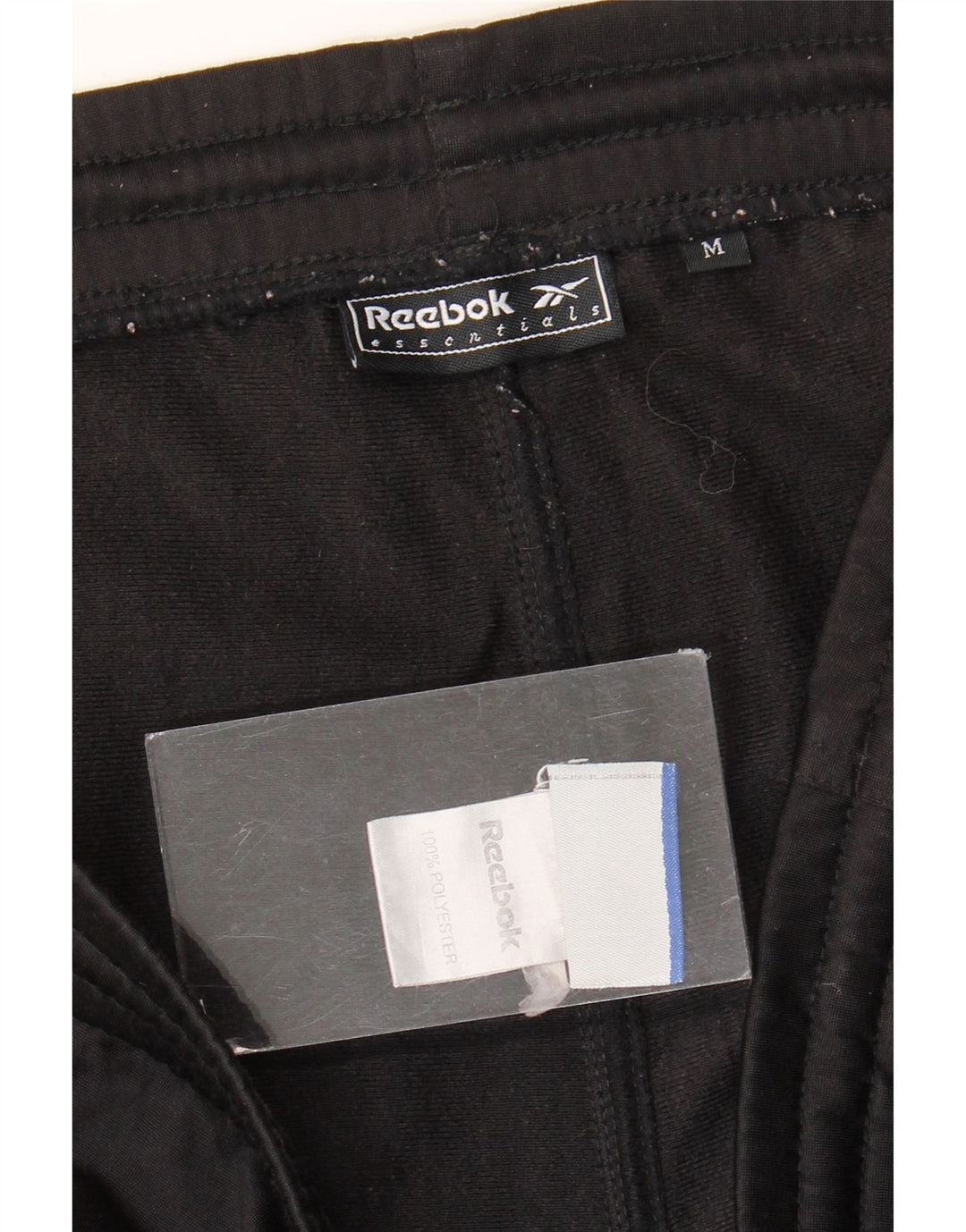 Pantaloni de trening Reebok pentru bărbați, poliester mediu negru
