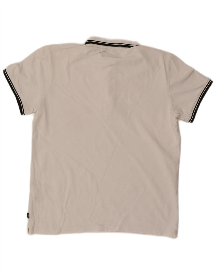 Tricou polo pentru bărbați Superdry, mare, alb, bumbac