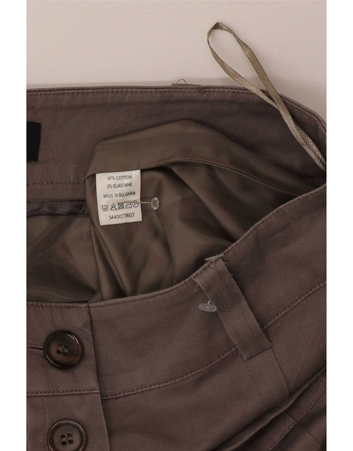 Fusta Midi Oasis pentru femei Oasis US 10 Large W30 Brown Bumbac