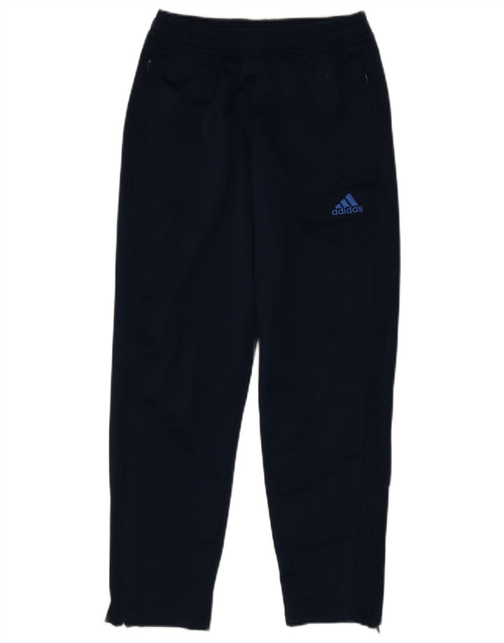 Pantaloni de trening ADIDAS pentru baieti 11-12 ani poliester bleumarin
