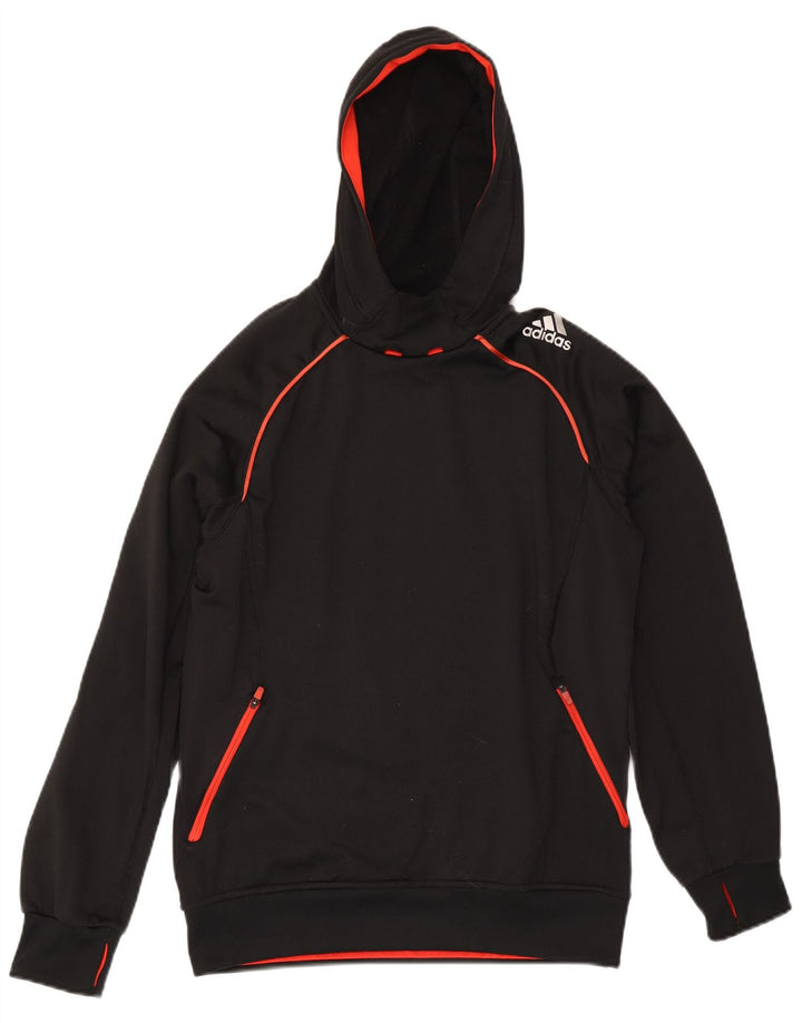 Adidas Climawarm Hoodie Pulover Mic Negru Poliester