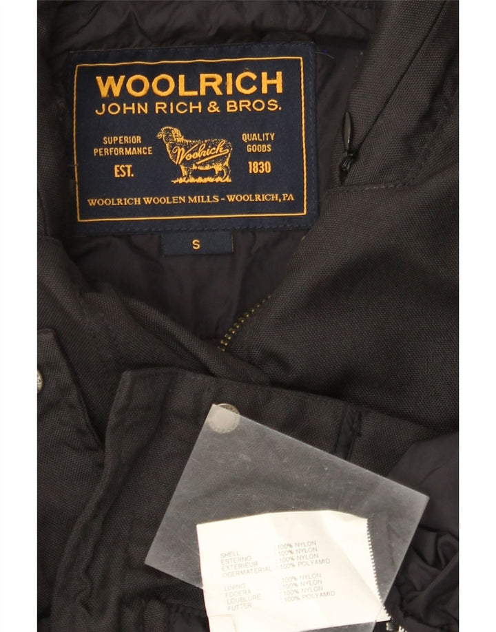 WOOLRICH Jachetă utilitare pentru femei UK 10 Small Black Nylon