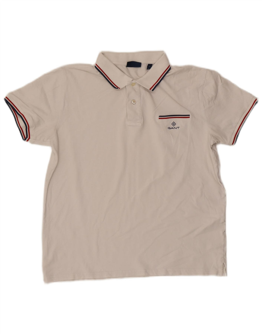 Tricou polo pentru bărbați Gant, mare, alb