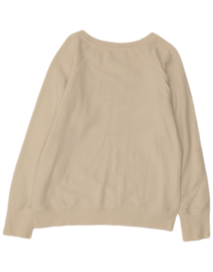 Pulover cu grafic pentru femei CHAMPION UK 14 Bumbac alb mediu mediu