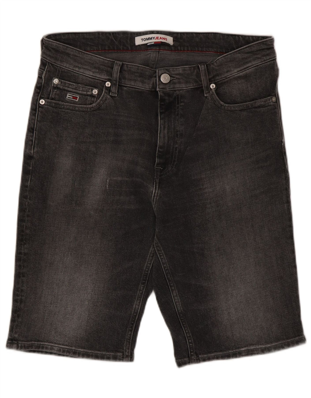 Pantaloni scurți din denim pentru bărbați Tommy Hilfiger W32 bumbac gri mediu