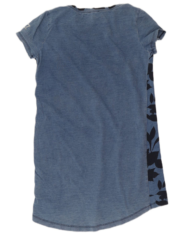 Emporio Armani Rochie tricou cu croiala larga pentru femei UK 4 XS Albastru Floral