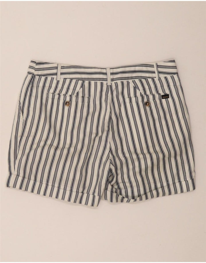 Pantaloni scurti chino pentru femei MUSTO UK 10 Small W27 Bumbac cu dungi albe