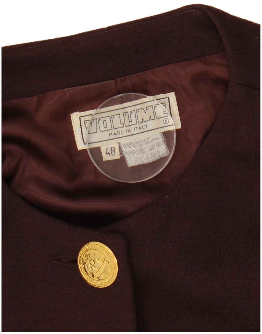 Jachetă vintage pentru femei cu 4 nasturi IT 48 XL maro