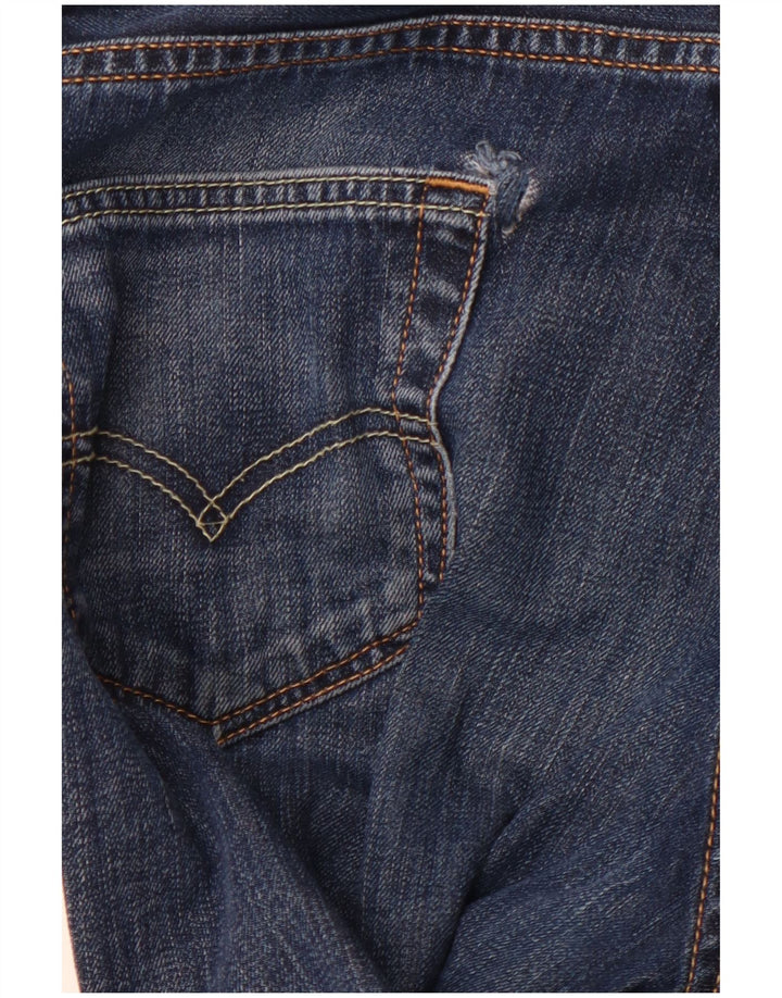 Blugi drepti pentru bărbați LEVI'S 504 W30 L30 Bumbac albastru