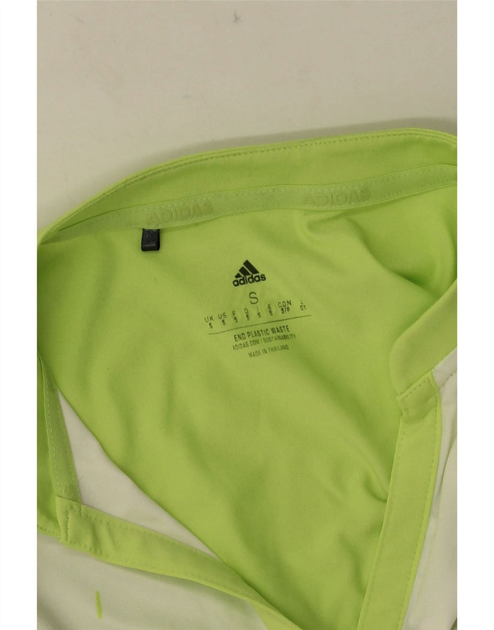 Vest Vest Top Femei Adidas UK 10 Small Green Striped