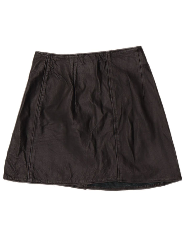 Fusta Wrap din piele pentru femei Conbipel IT 44 Medium W32 Piele neagră