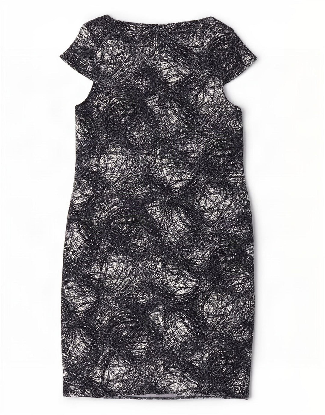 Rochie teacă pentru femei Marks & Spencer, cu model abstract, UK 20 2XL Negru