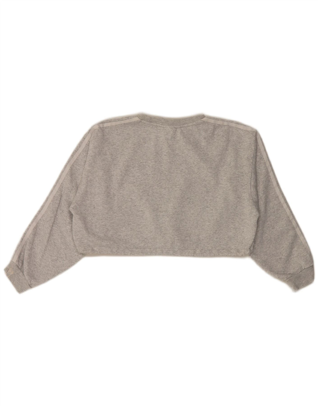 Pulover Adidas Crop Oversized pentru femei UK 10 Small Gri Flecked