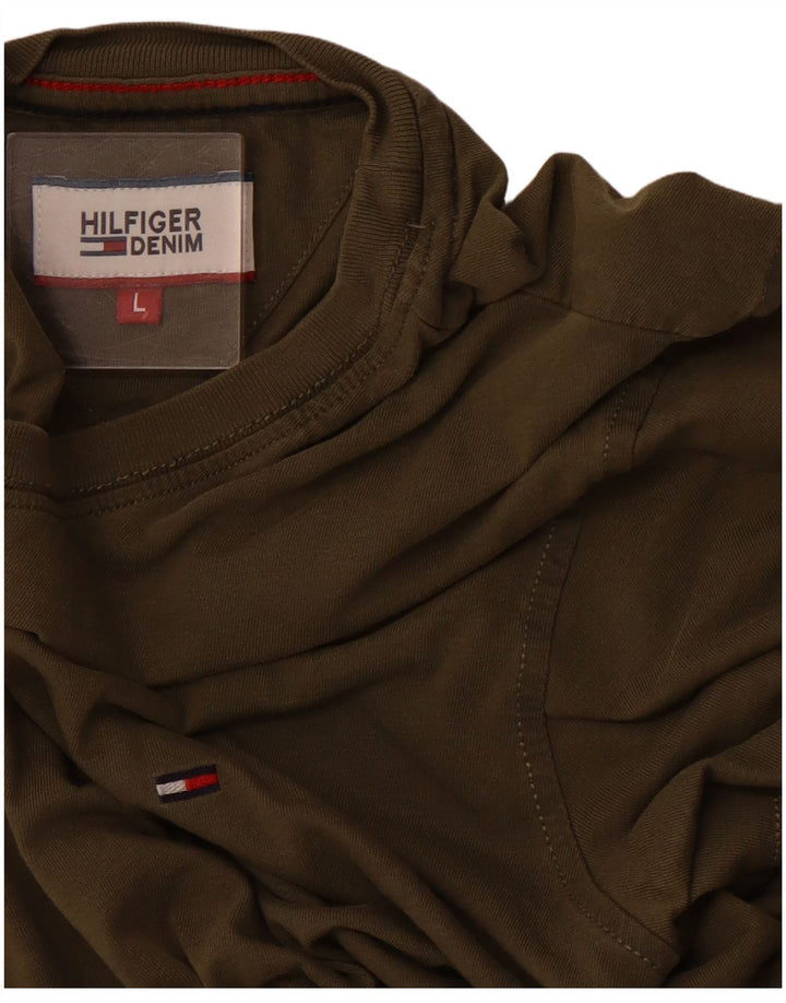 TOMMY HILFIGER Tricou Bărbați Top Large Kaki