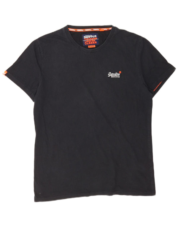 Tricou Superdry pentru bărbați Top XL bumbac negru