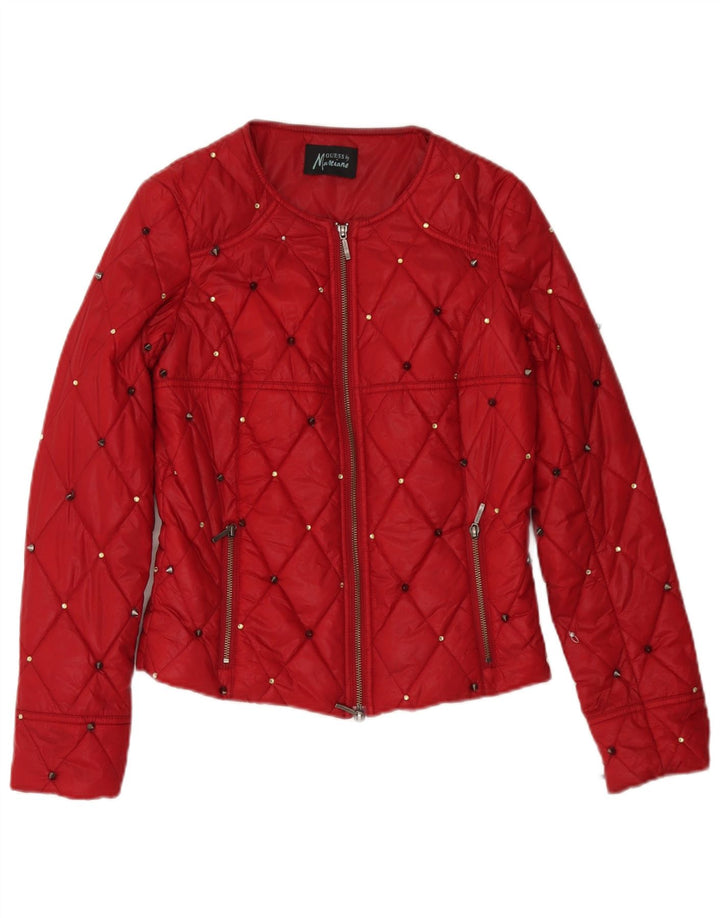 Jachetă matlasată pentru femei Guess By Marciano IT 42 Poliamidă cu pete roșii medii