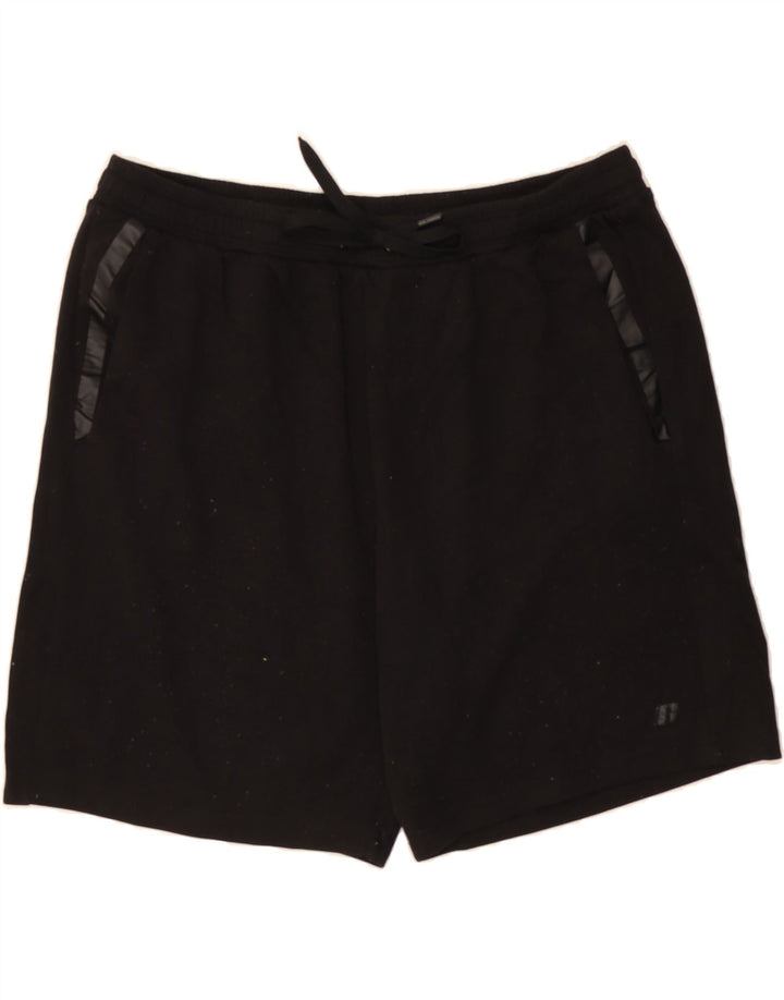 RUSSELL ATHLETIC Mens Sport Shorts XL Black Polyester Vintage Russell Athletic and Second-Hand Russell Athletic from Messina Hembry 