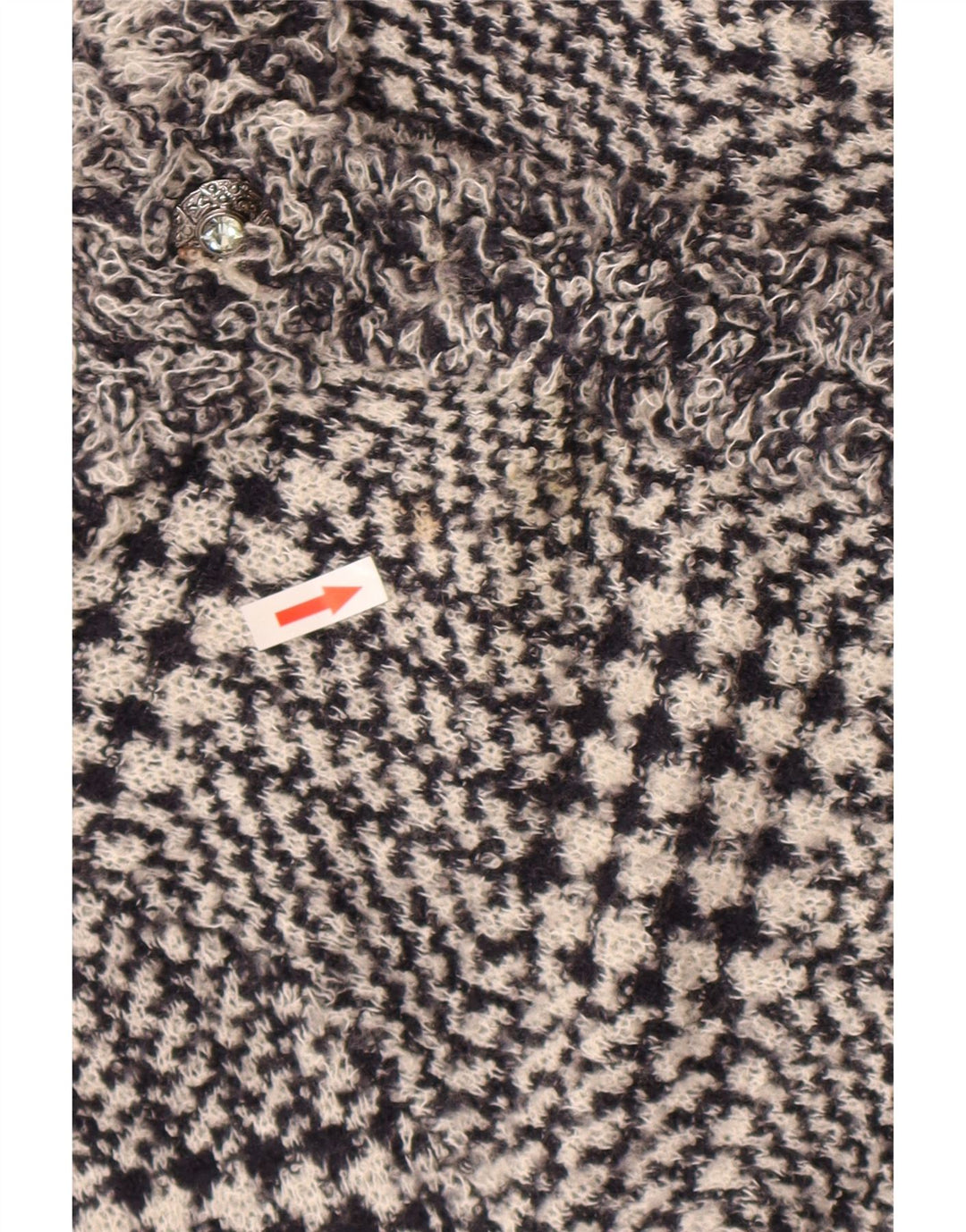 Pulover cardigan pentru femei Marks & Spencer UK 12 Medium Bluemarin Houndstooth