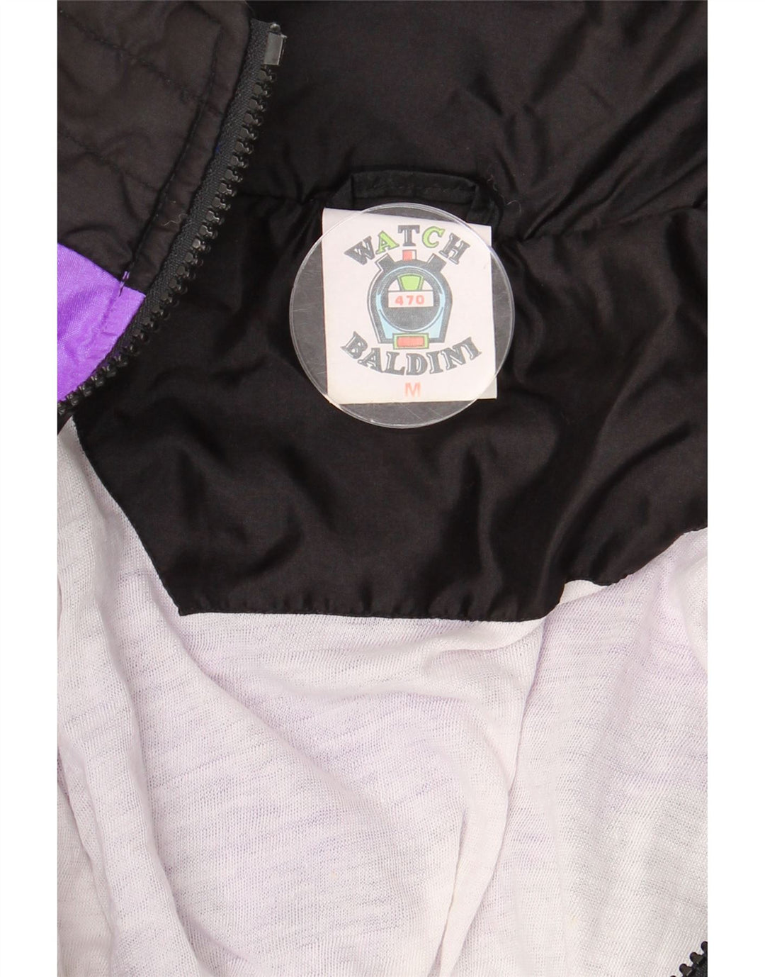 Jachetă de trening pentru bărbați BALDINI, mov mediu, poliamidă bloc de culoare