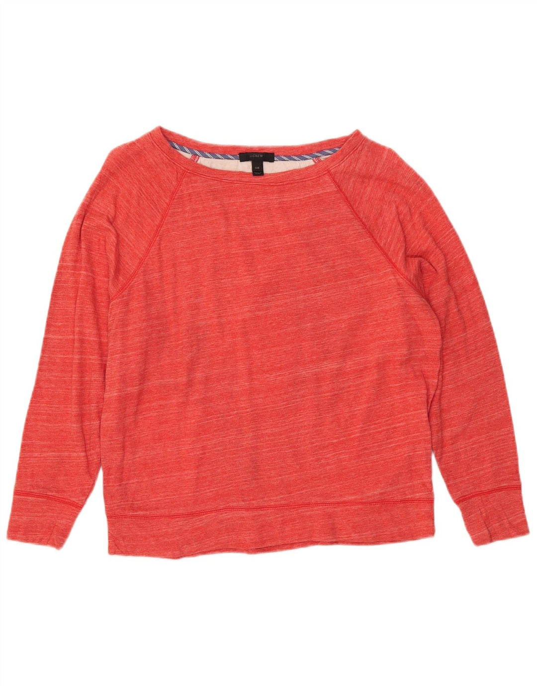 J. CREW Pulover supradimensionat pentru femei UK 2 2XS Bumbac cu dungi roșii
