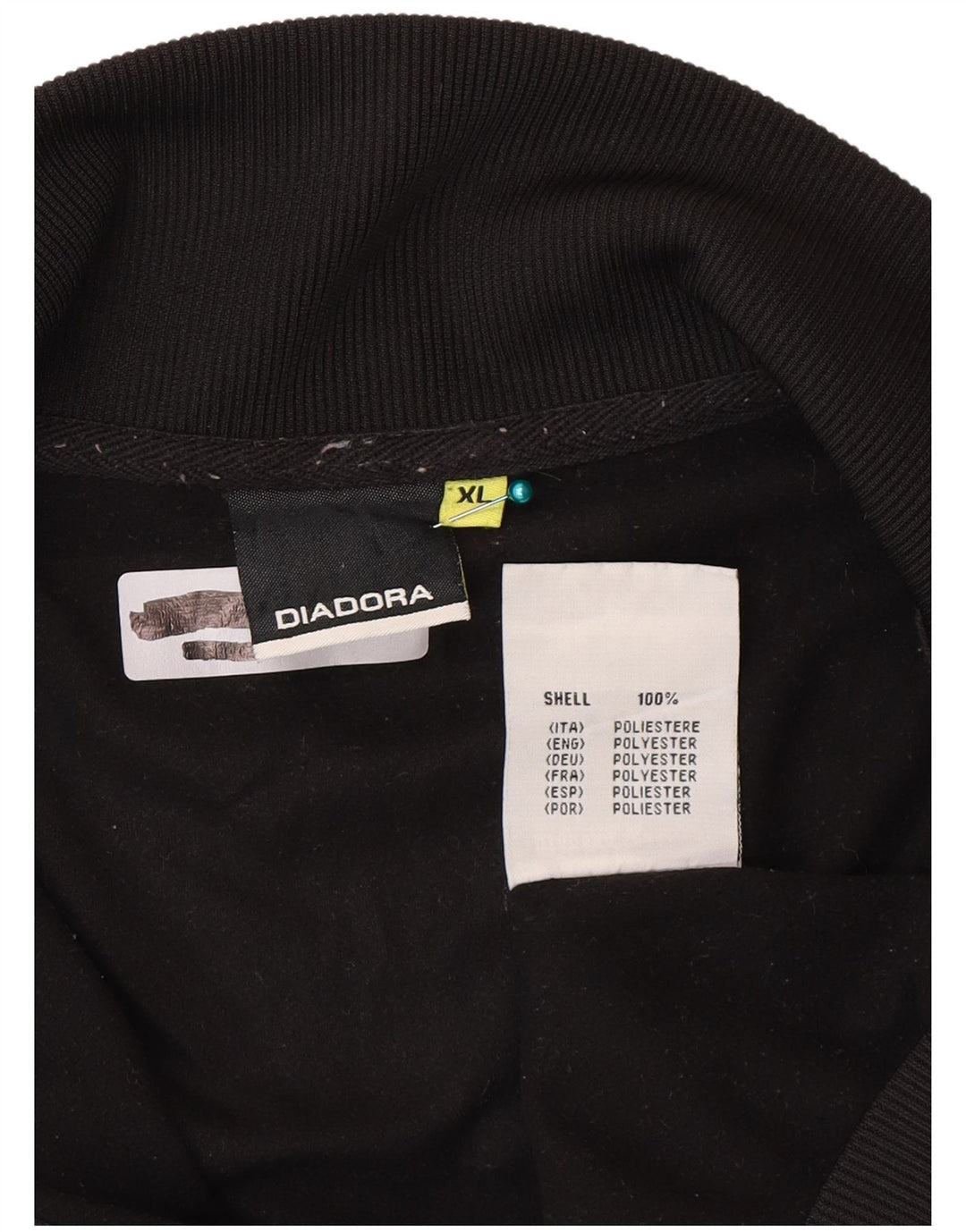 Jachetă de trening pentru bărbați Diadora, XL, poliester negru