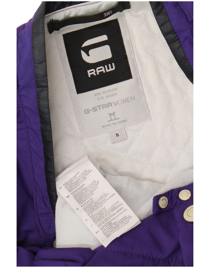 Jachetă pentru femei G-STAR Graphic Varsity UK 10 Small Violet Poliamidă