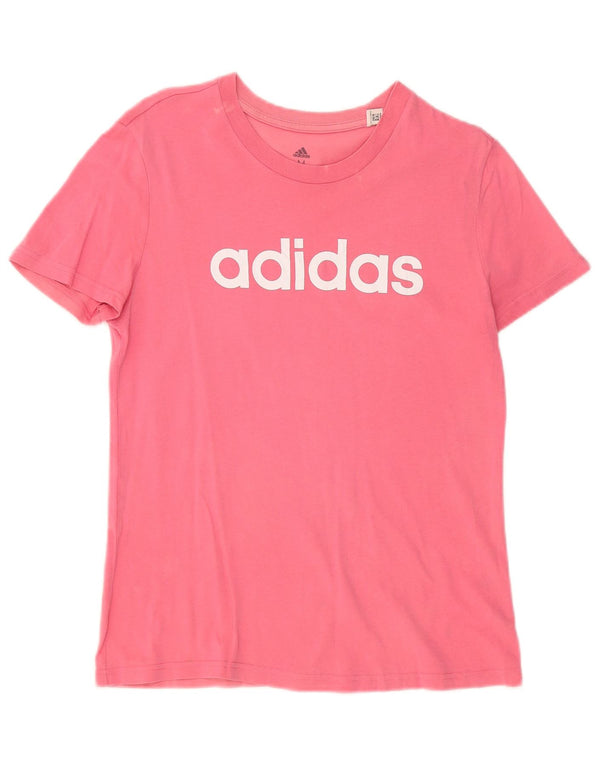 Tricou grafic ADIDAS pentru femei Top UK 12 Medium Pink Bumbac