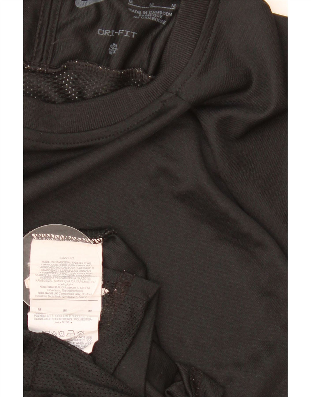 Tricou Nike Dri Fit pentru bărbați Top Mediu Negru Poliester Bloc de culoare
