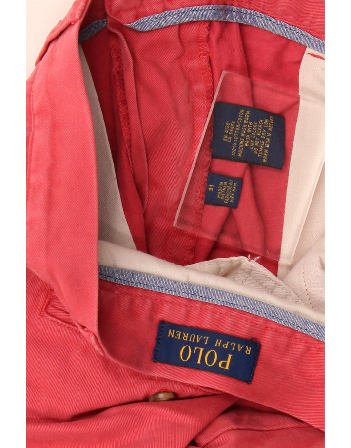 POLO RALPH LAUREN Pantaloni scurți chino pentru bărbați W31 bumbac roșu mediu