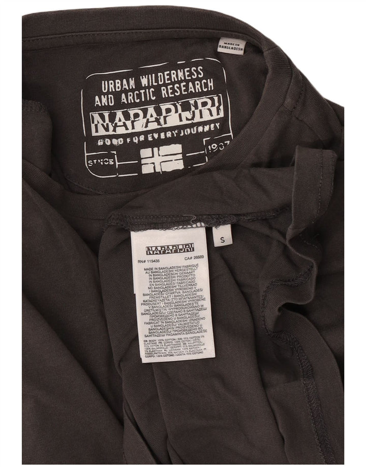 Tricou pentru bărbați Napapijri Top mic, gri, bumbac