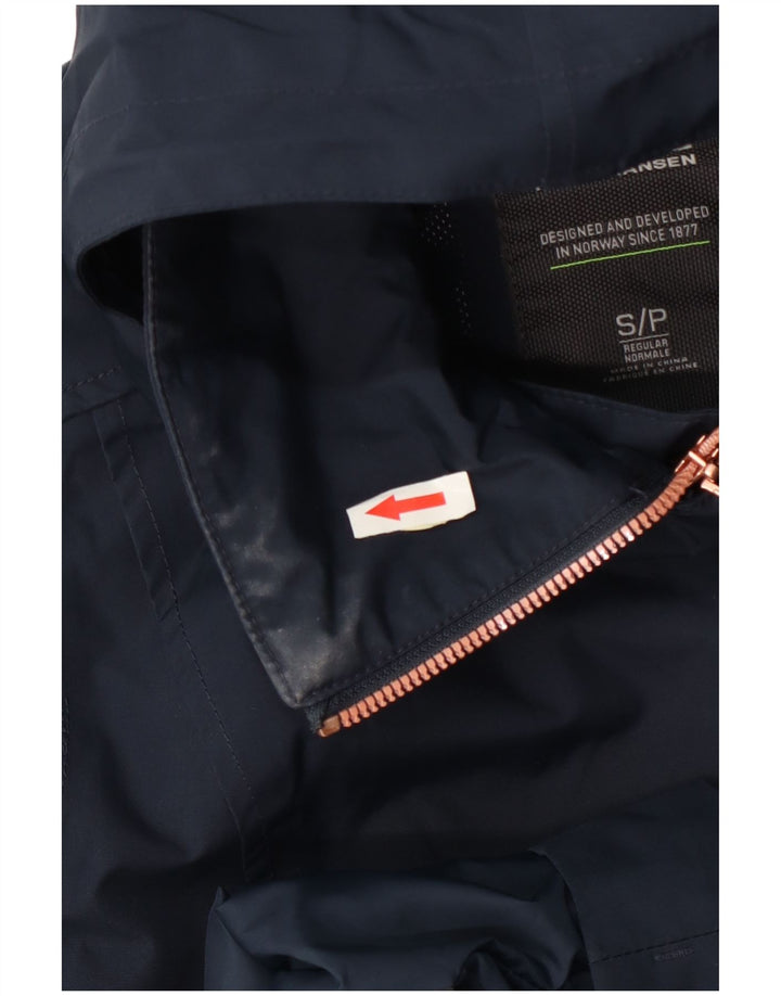 Pelernă de ploaie cu glugă cu glugă Helly Hansen pentru femei UK 10 Mic, bleumarin