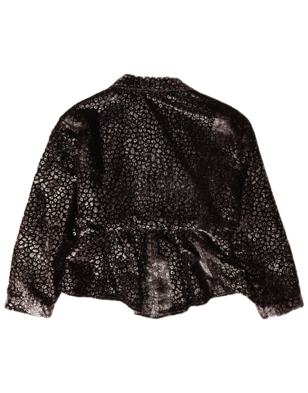 Blazer vintage pentru femei UK 14 Medium Black Animal Print