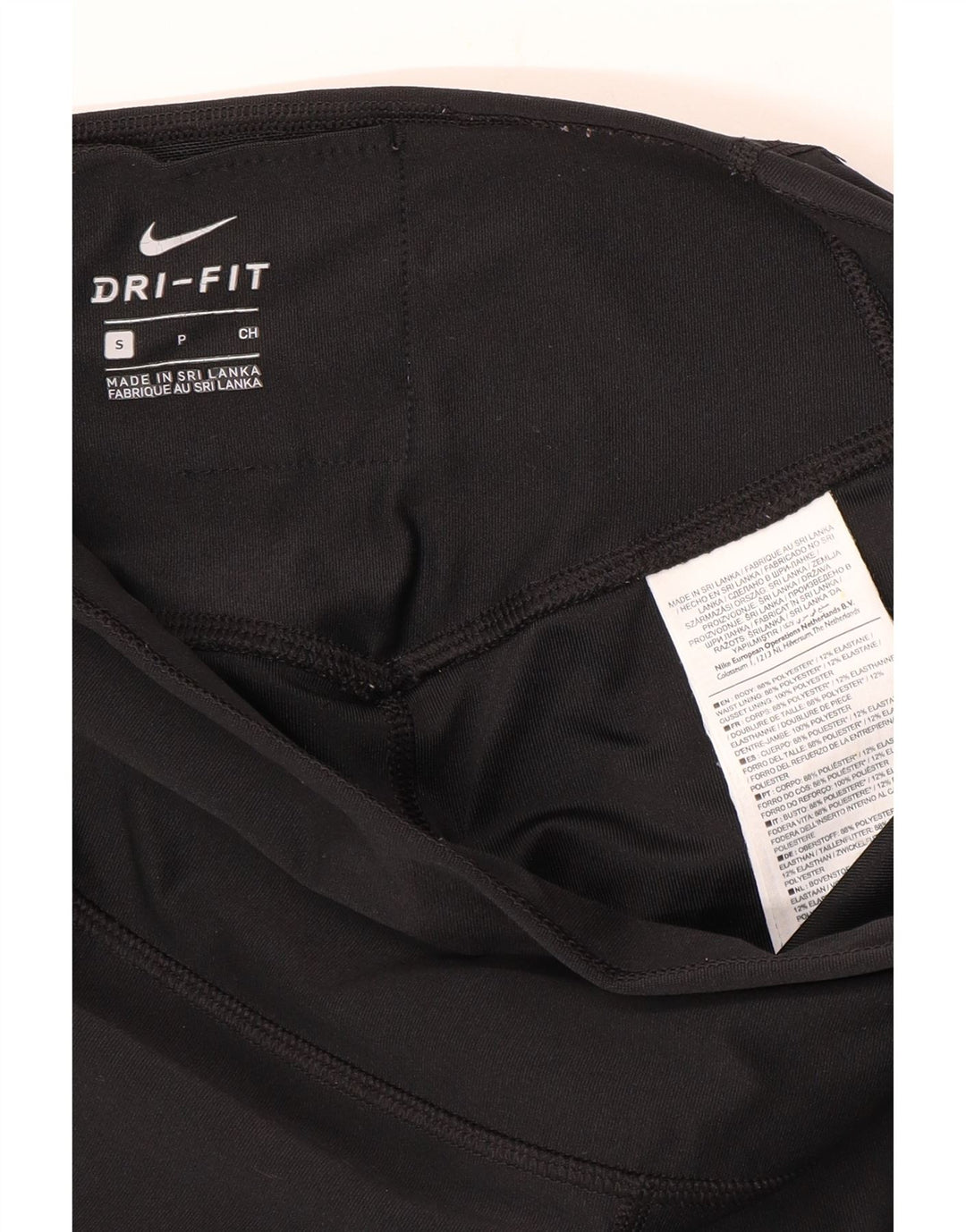 Leggings Nike Dri Fit Graphic pentru femei UK 10 Poliester negru mic