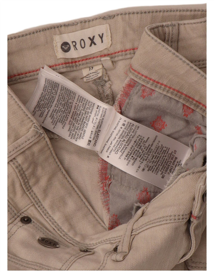 Blugi skinny pentru femei ROXY W27 L27 bumbac gri